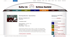 Desktop Screenshot of kultur-schloss-seefeld.de
